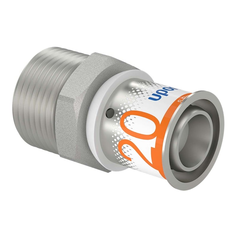 Komposiittiputket ja -osat Puristusliitin Uponor S-Press PLUS 20-R3/4"UK MS