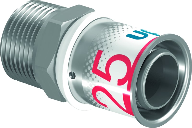 Komposiittiputket ja -osat S-Press PLUS Puristusliitin 25-R3/4" UK MS