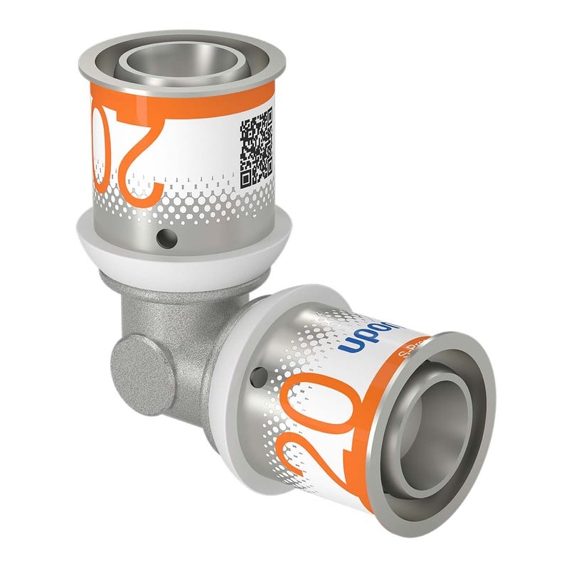 Komposiittiputket ja -osat Puristuskulma Uponor S-Press PLUS 90° 20x20mm MS