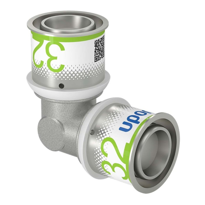 Komposiittiputket ja -osat Puristuskulma Uponor S-Press PLUS 32-32mm 90° MS