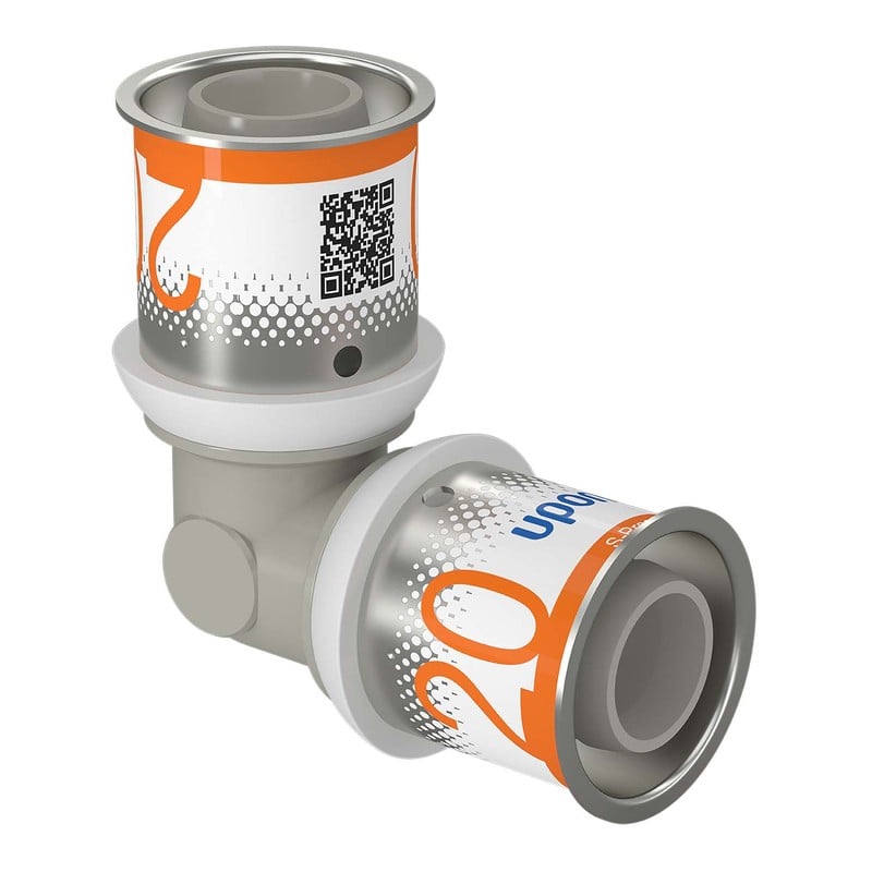 Komposiittiputket ja -osat Puristuskulma Uponor S-Press PLUS 90° PPSU 20-20mm