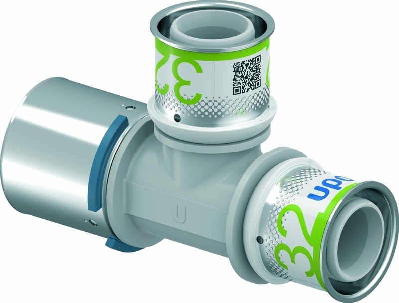 Komposiittiputket ja -osat Puristus T-haara S-Press PLUS 40-32-32 PPSU