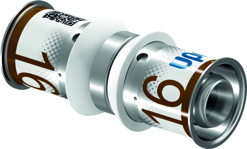 Komposiittiputket ja -osat Jatkoliiitin Uponor S-Press PLUS MS 16-16mm