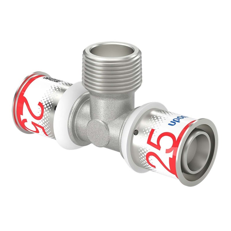 Komposiittiputket ja -osat Puristus T-haara S-Press PLUS 25-R3/4"UK-25 MS