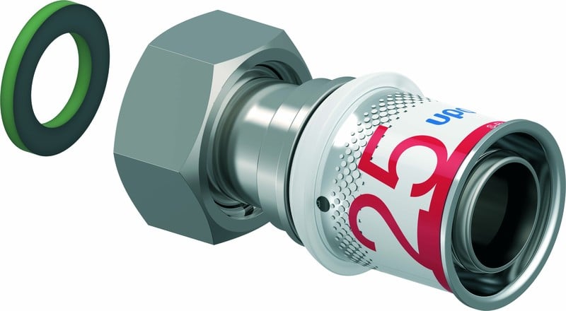 Komposiittiputket ja -osat S-Press PLUS puristusliitin 25-G1" pyör.mutt. MS