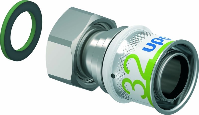Komposiittiputket ja -osat Puristusliitin Uponor S-Press PLUS 32-G1" sk MS