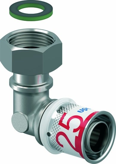 1 - Komposiittiputket ja -osat Puristuskulma Uponor S-Press PLUS 25-G3/4" MS