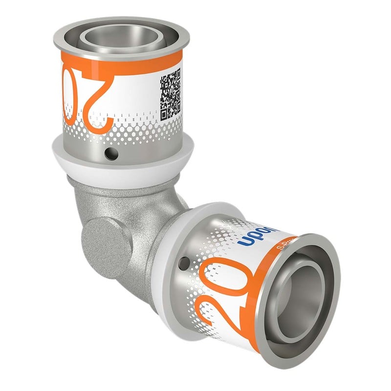 Komposiittiputket ja -osat Puristuskäyrä S-Press PLUS 90° MS 20-20mm