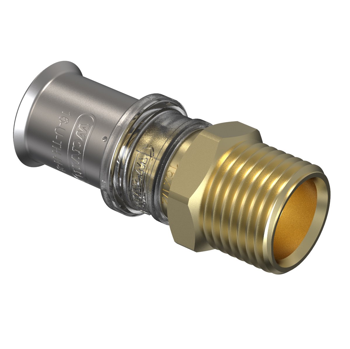 Komposiittiputket ja -osat Puristusliitin M5 MS 20x1/2" uk