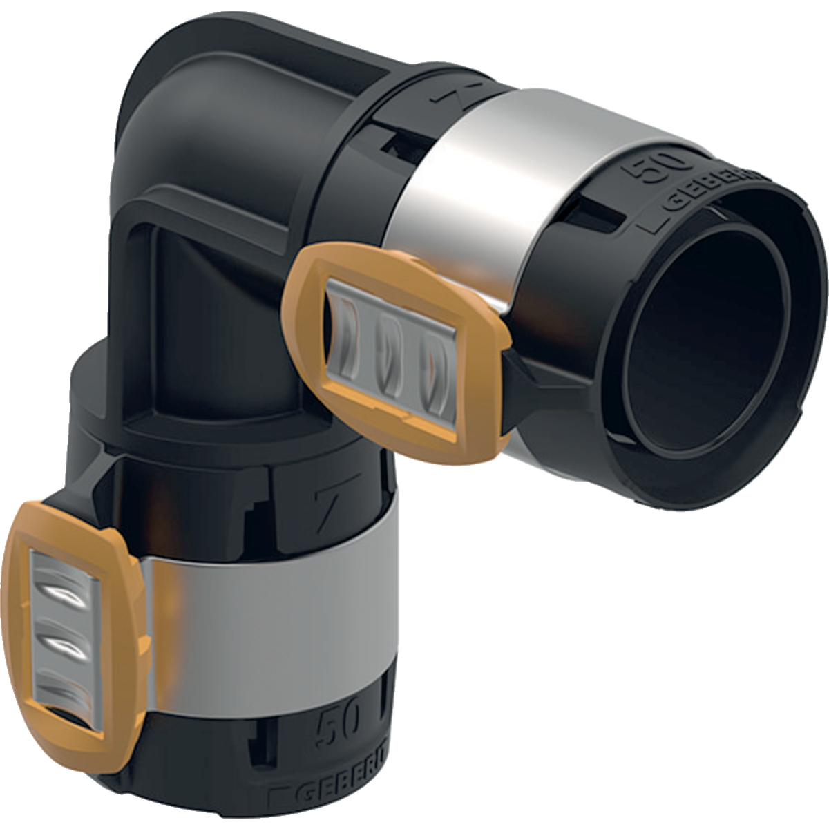 Komposiittiputket ja -osat Puristuskulma FlowFit 90° PPSU 75mm