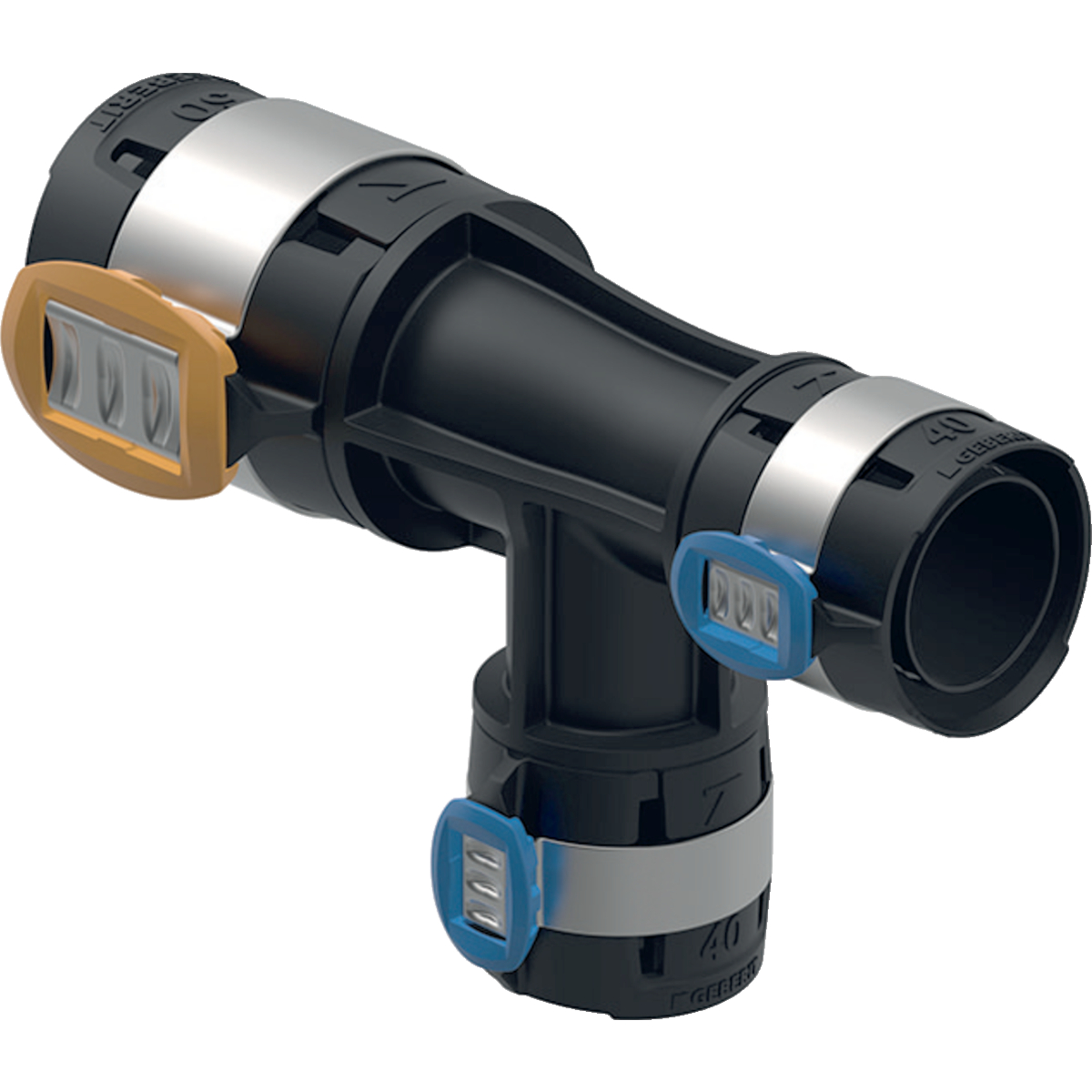 Komposiittiputket ja -osat Puristus T-haara Geberit FlowFit PPSU 50-40-40mm