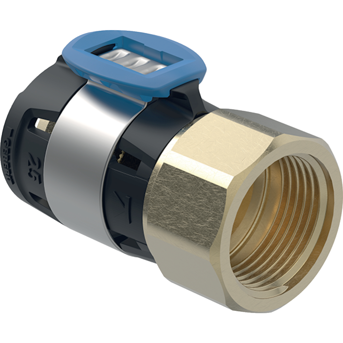 Komposiittiputket ja -osat Puristus liitinmuhvi FlowFit d25-Rp3/4 MS