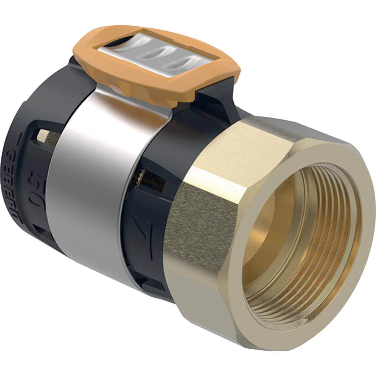 Komposiittiputket ja -osat Liitinmuhvi Geberit FlowFit 50mm-Rp1 1/2 MS