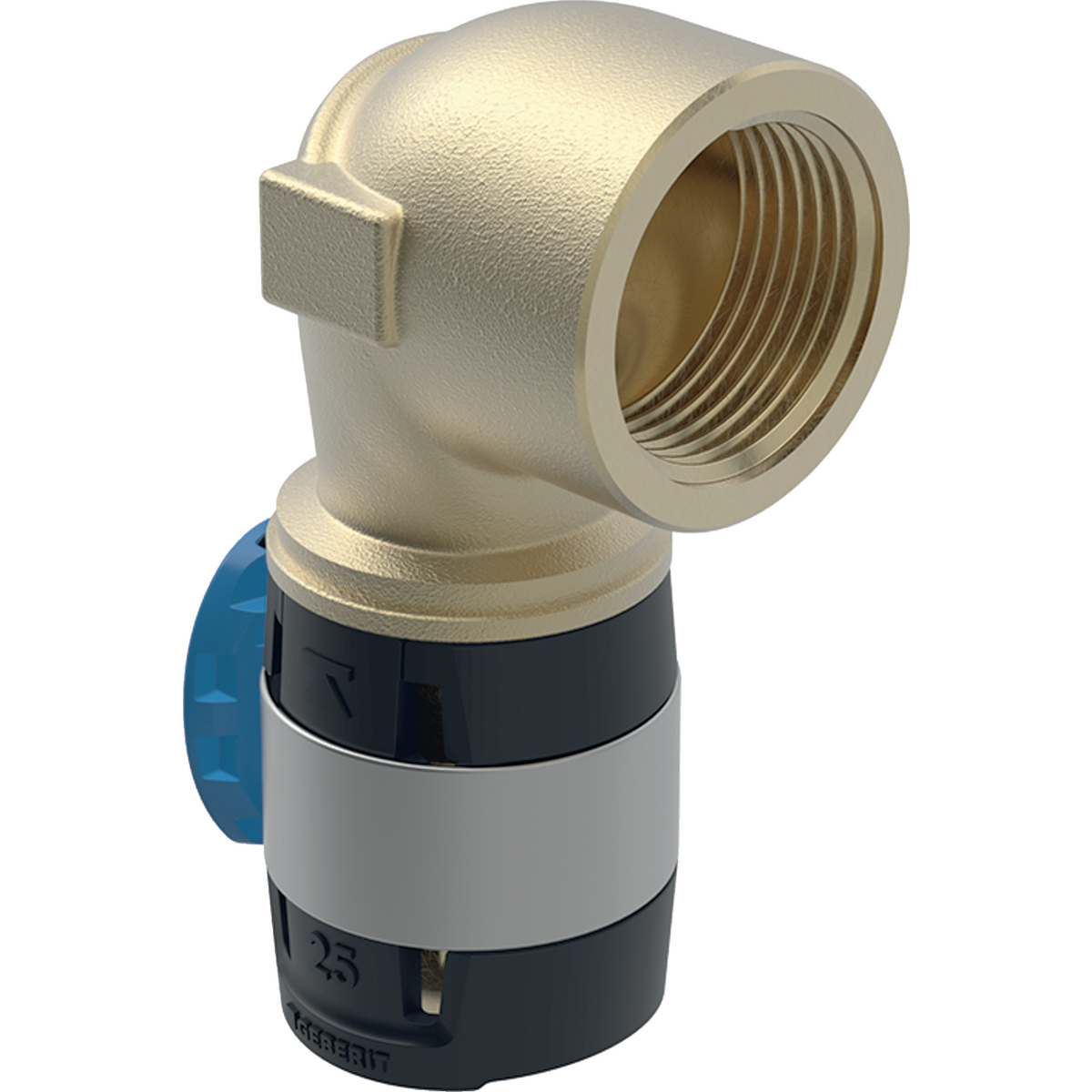 Komposiittiputket ja -osat Geberit FlowFit puristuskulma 90° 20mm-Rp3/4