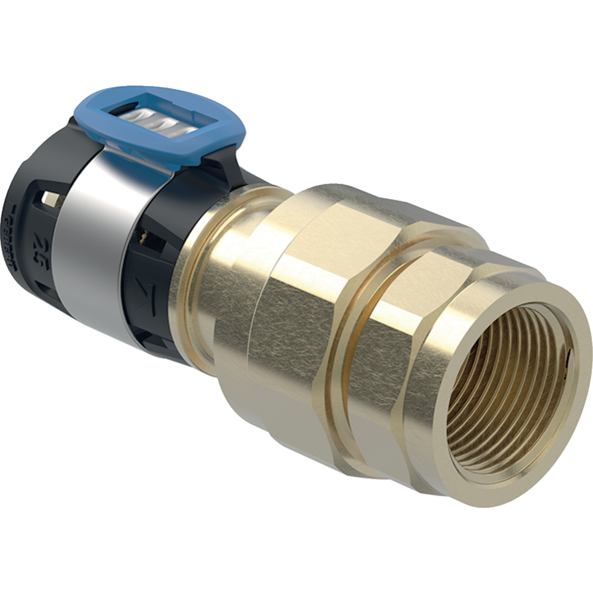 Komposiittiputket ja -osat Puristusyhdistäjä FlowFit 16mm x Rp1/2 SK MS