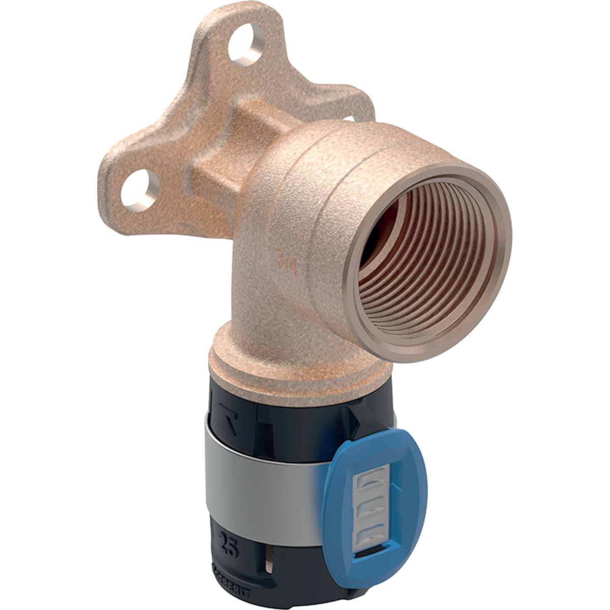 Komposiittiputket ja -osat Puristushanakulma Geberit FlowFit 16-Rp1/2 36mm