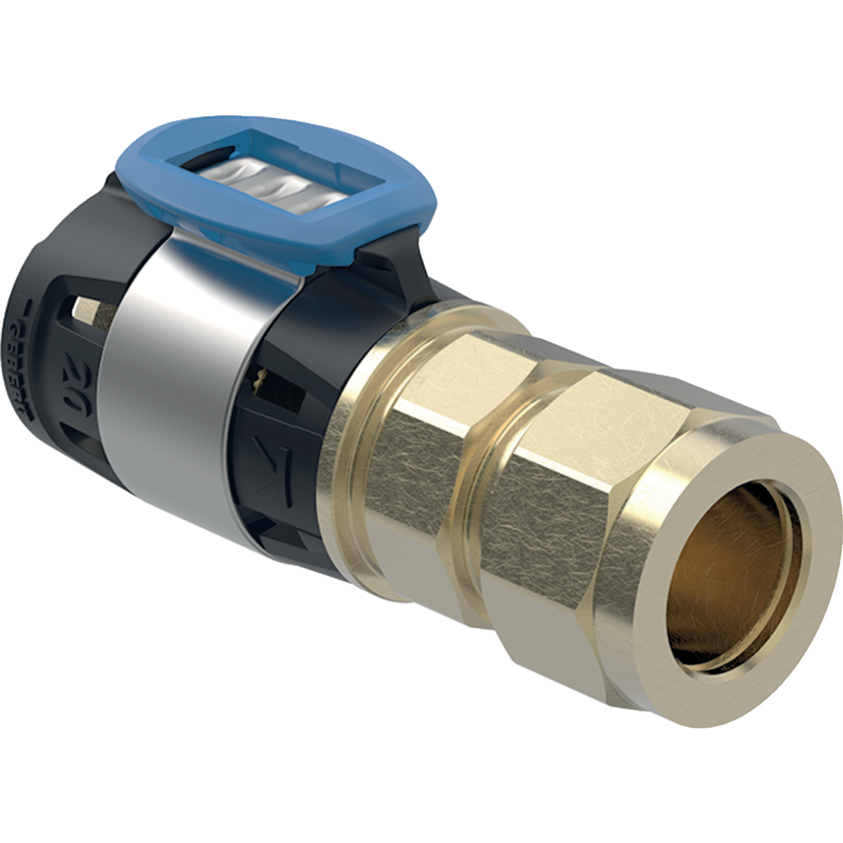 Komposiittiputket ja -osat Muunnoskappale FlowFit 20mm-15mm Cu MS