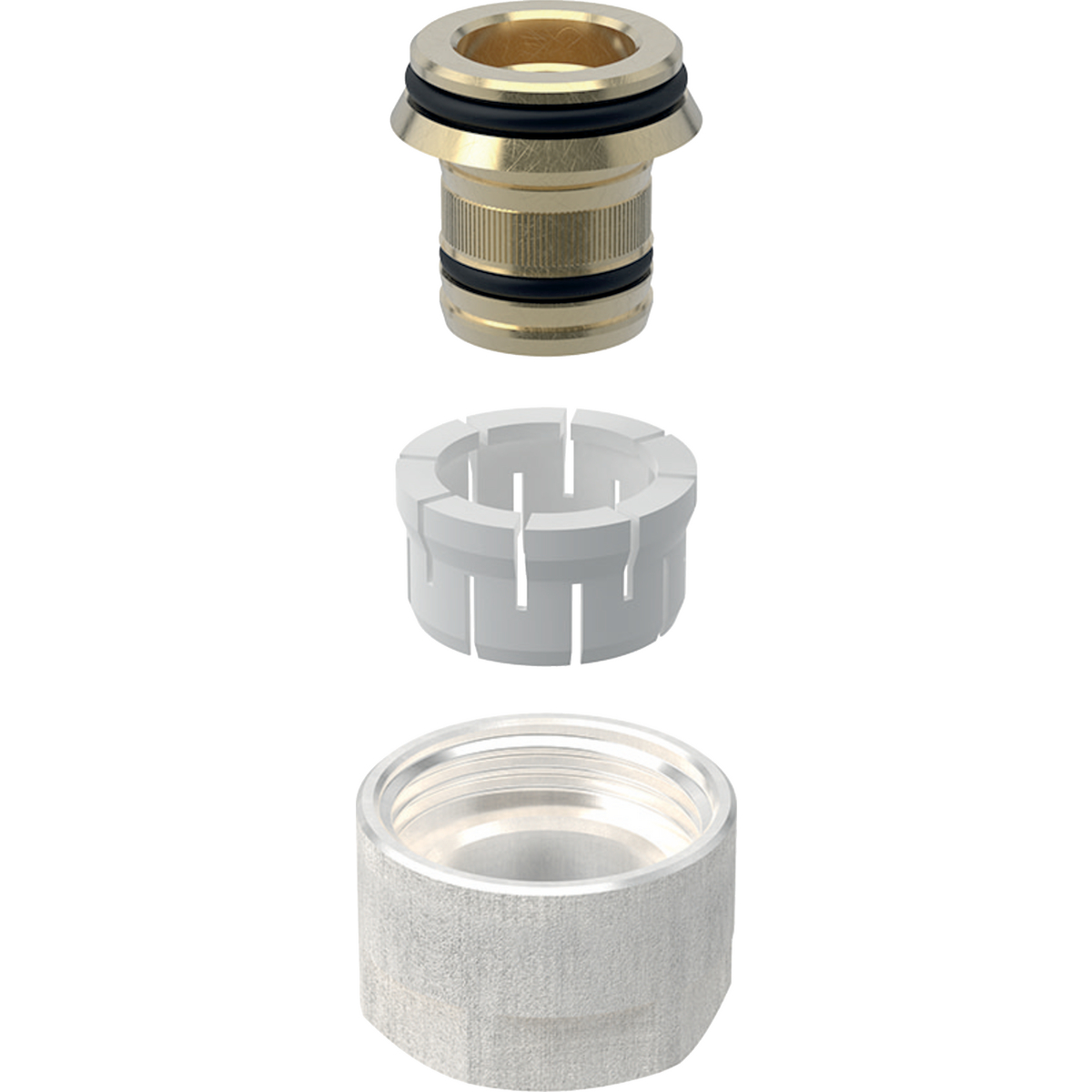 1 - Komposiittiputket ja -osat Puristus liitinmuhvi FlowFit d20-3/4" SK MS