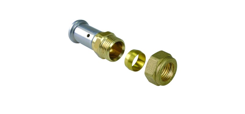 Komposiittiputket ja -osat Muunnosliitin Henco Press 20mm pur x 22mm pus