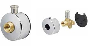 Komposiittiputket ja -osat Puristushanakulma Henco Press 16xR3/4-R1/2" pinta kromi