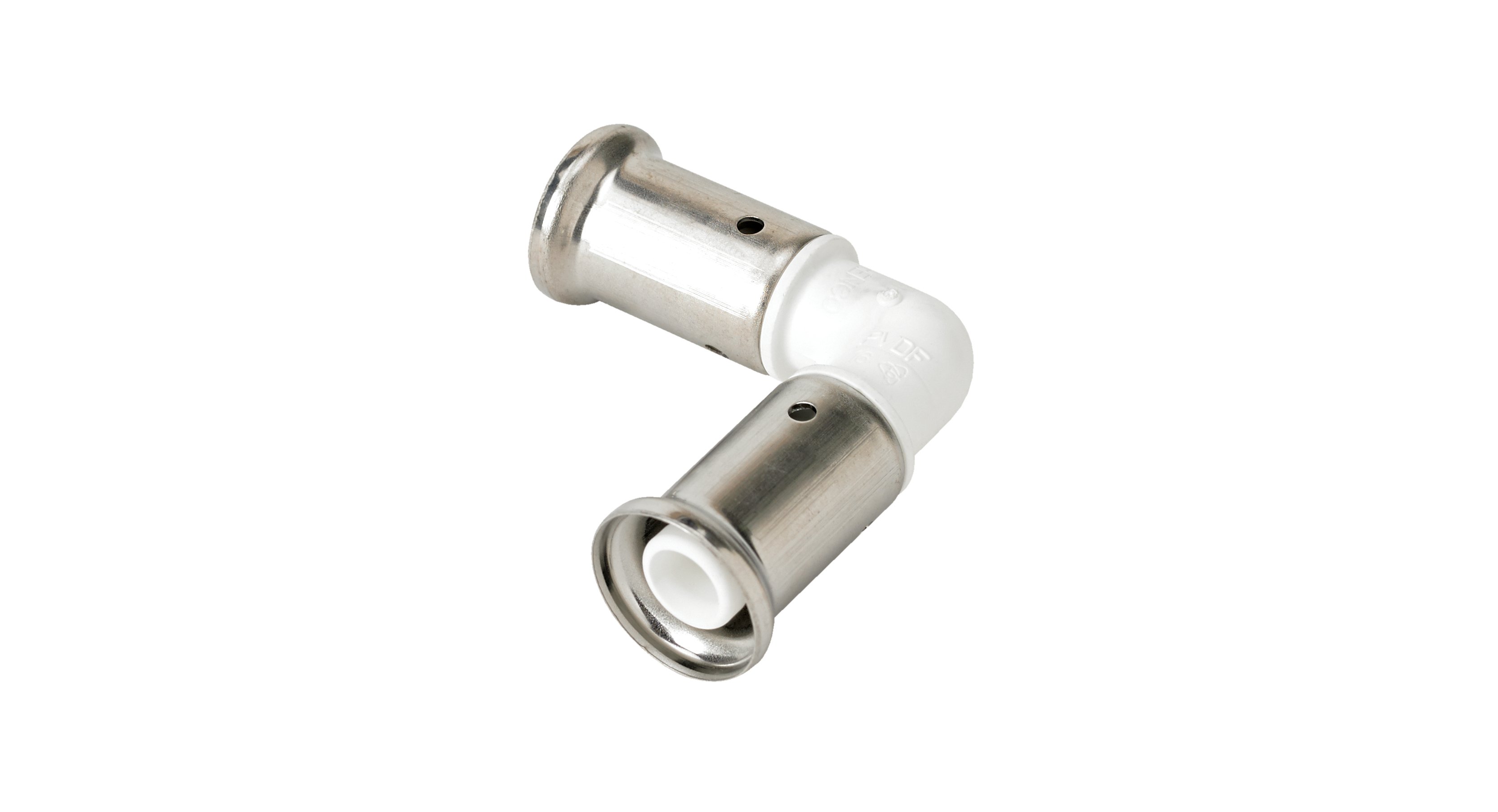 Komposiittiputket ja -osat Puristuskulma Henco PVDF 16x16mm 90°