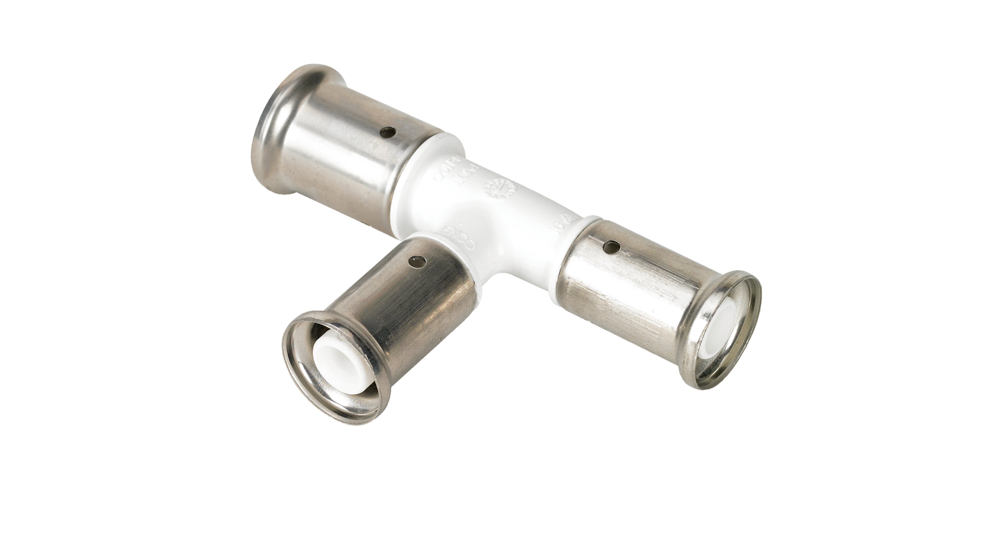 Komposiittiputket ja -osat Puristus T-haara PVDF 26x26x20mm