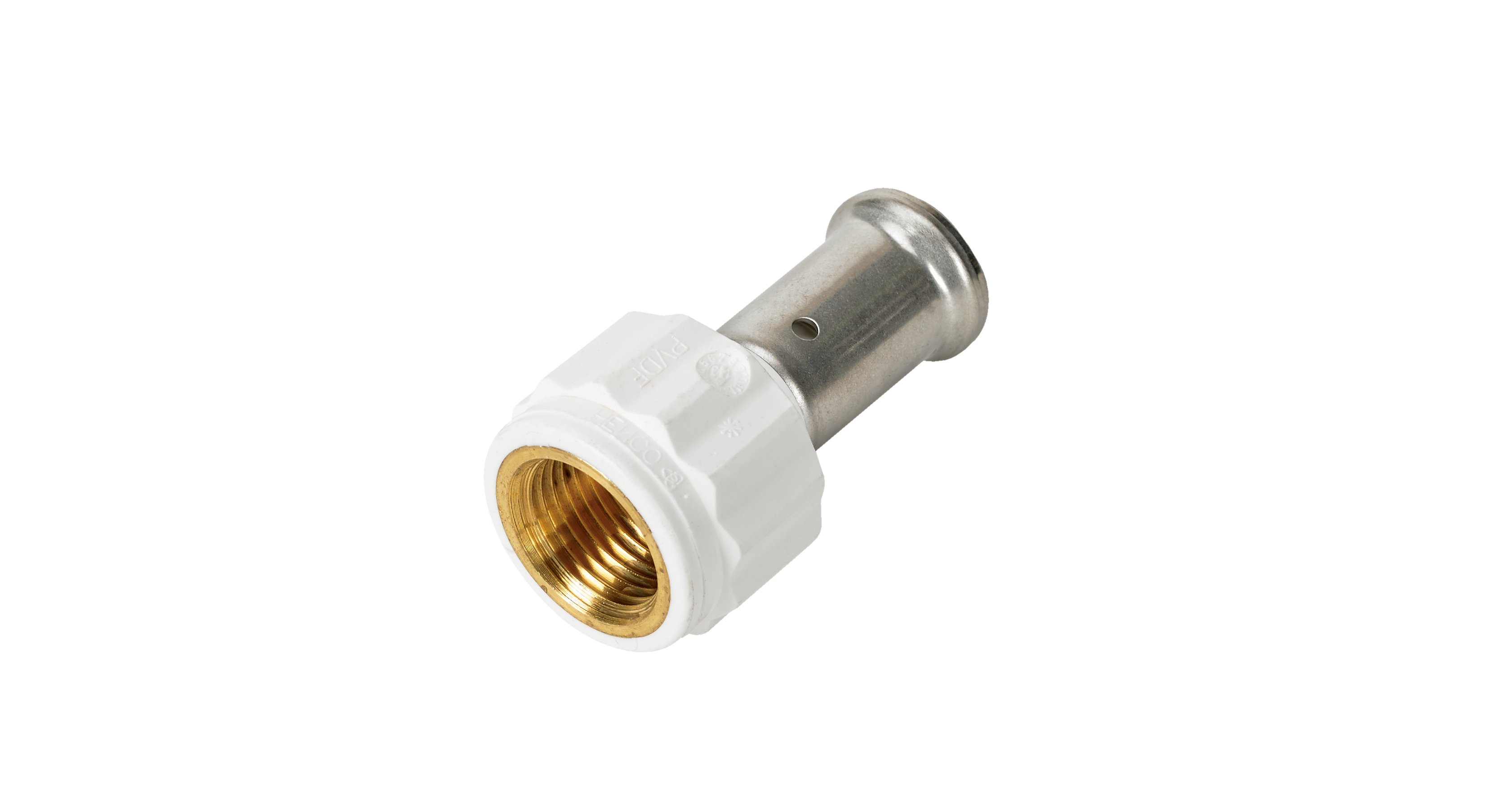 Komposiittiputket ja -osat Puristusmuhvi Henco PVDF 32mmx1"sk valkoinen