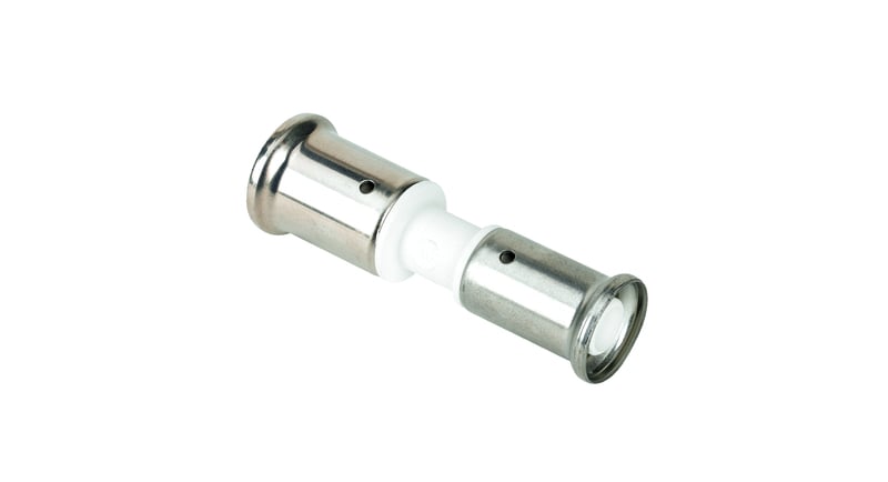 Komposiittiputket ja -osat Puristusliitin suora Henco PVDF 26x16mm