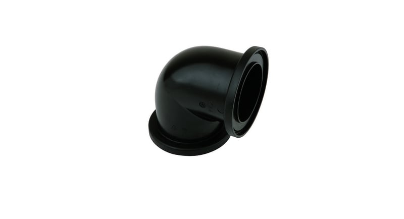 Komposiittiputket ja -osat Kulmaliitinrunko 90° 90mm Henco Super Size