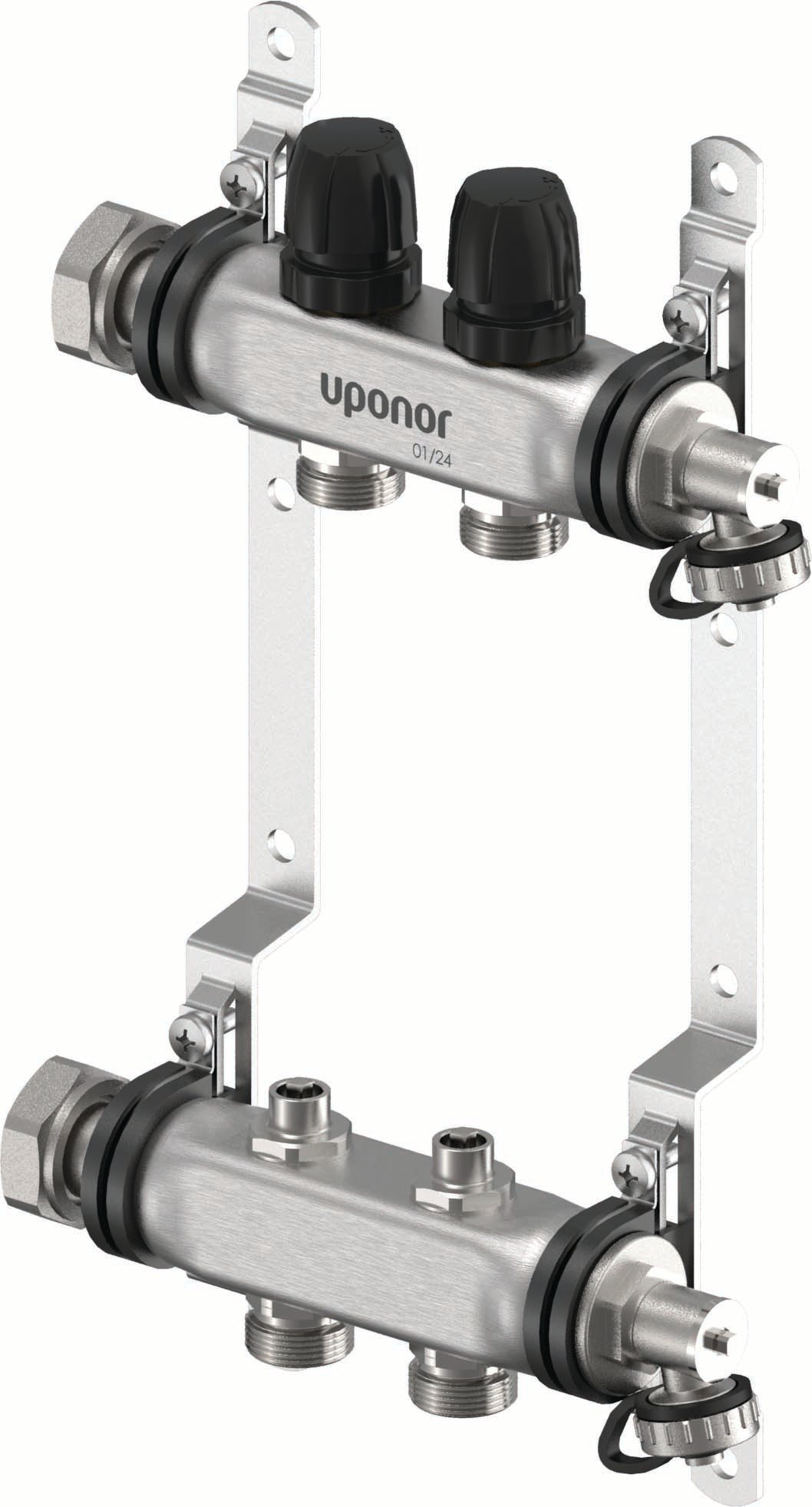 1 - Lattialämmitysputket ja -tarvikkeet Jakotukki Vario S 2-os RST G3/4-G1 210mm
