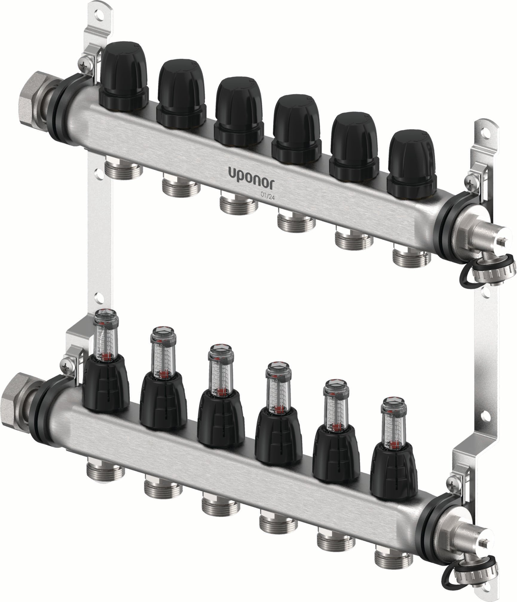 Lattialämmitysputket ja -tarvikkeet Jakotukki Vario S FM 6xG3/4-G1 RST 410mm