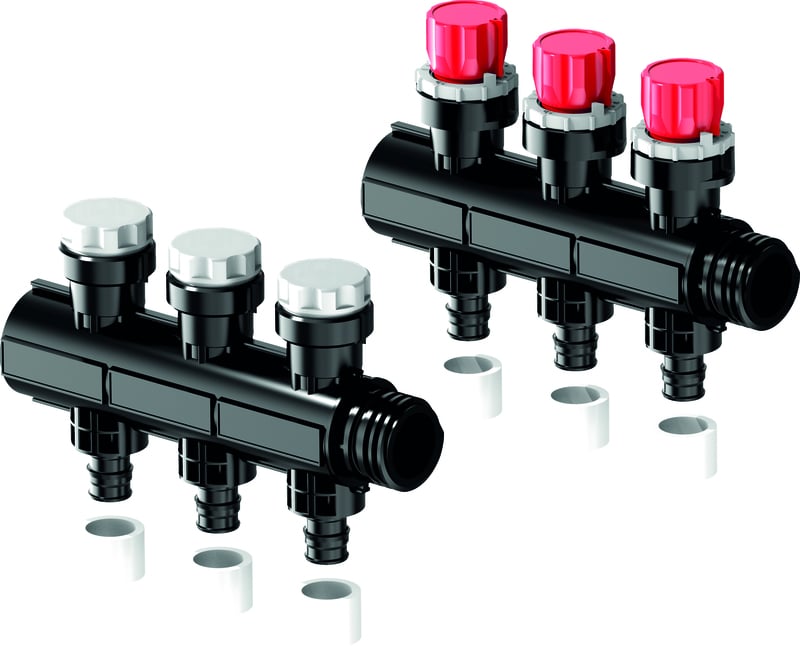 Lattialämmitysputket ja -tarvikkeet Jakotukki Uponor Vario Plus 3x Q&E 17x2,0mm