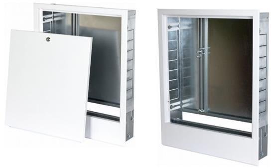 Lattialämmitysputket ja -tarvikkeet Jakotukkikaappi Henco Floor Uppo 2-4p 455-480x575x110mm