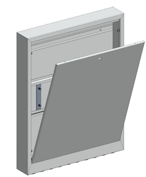 1 - Lattialämmitysputket ja -tarvikkeet Jakotukkikaappi PRO G2 550 2-5P 550x700x95mm