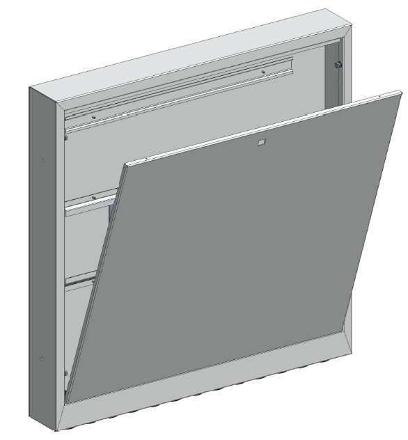 1 - Lattialämmitysputket ja -tarvikkeet Jakotukkikaappi PRO G2 700x700x95 6-8P