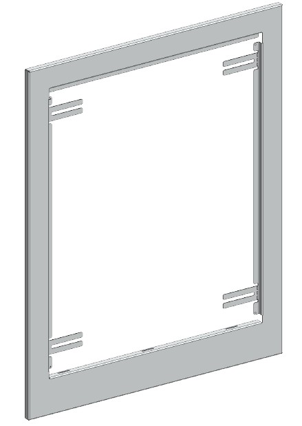1 - Lattialämmitysputket ja -tarvikkeet Jakotukkikaapin kehys PRO G2 550 606x750mm