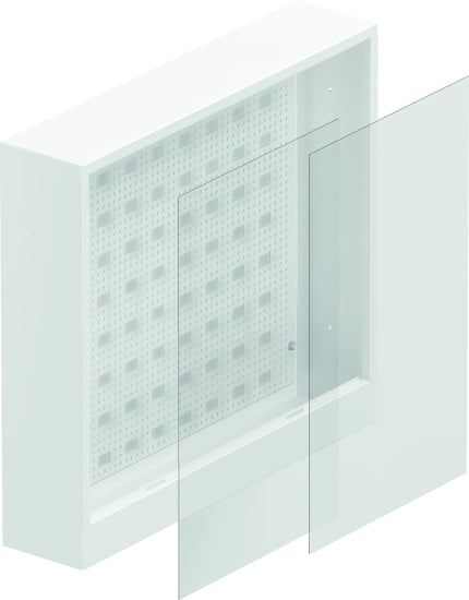 Lattialämmitysputket ja -tarvikkeet Jakotukkikaappi Uponor Aqua Plus B 550x500x108mm ALU