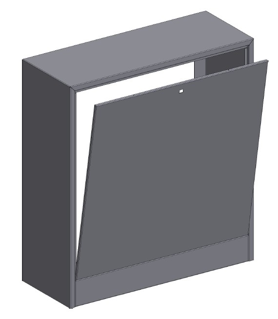 1 - Lattialämmitysputket ja -tarvikkeet Jakotukkikaappi Lite PLUS 775 RST 2-6 775x840x300mm