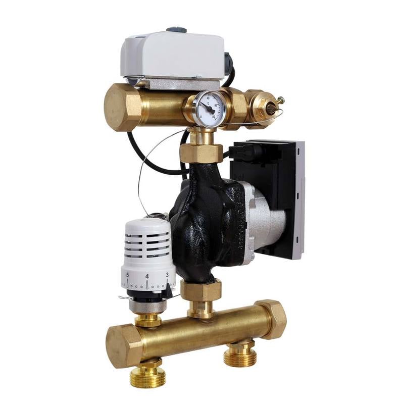 1 - Lattialämmitysputket ja -tarvikkeet Pumppuryhmä RauHeat FLOW ISOMIX-F 192x360mm