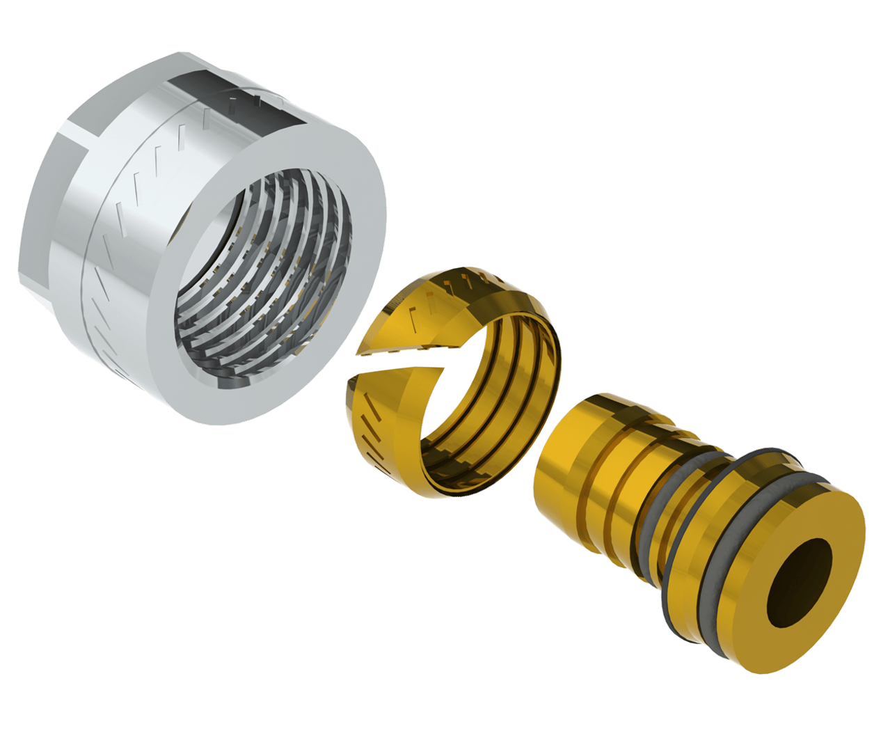 Lattialämmitysputket ja -tarvikkeet Jakotukkiliitin 20x2,0mm 3/4" Eurocone MS 2kpl