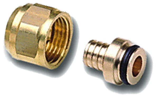 1 - Lattialämmitysputket ja -tarvikkeet Minitec-liitin 9,9mm-G3/4" Eurocone MS
