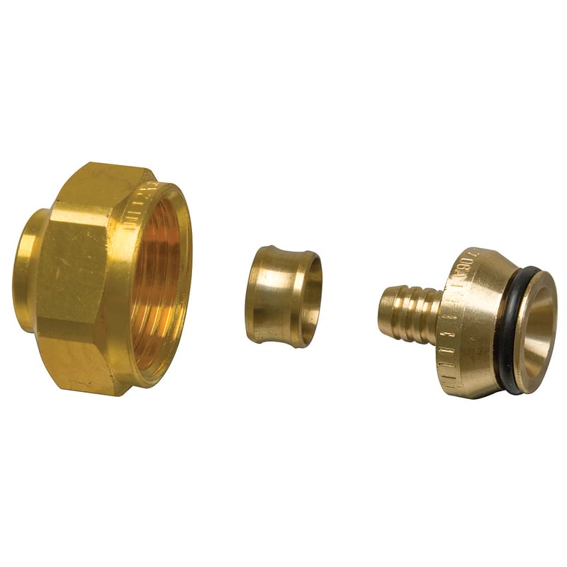 Lattialämmitysputket ja -tarvikkeet Vario PEX-liitin 17x2,0-G3/4" Eurocone MS
