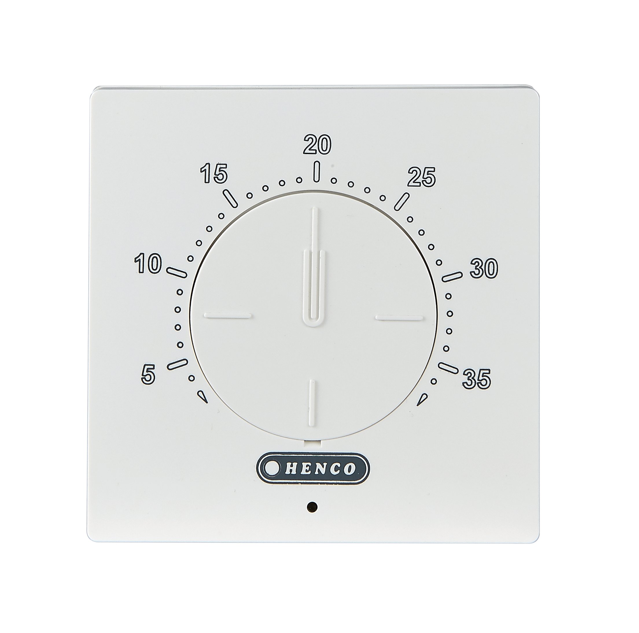 Lattialämmitysputket ja -tarvikkeet Huonetermostaatti Henco Langaton Analoginen H+C 80x80x32mm