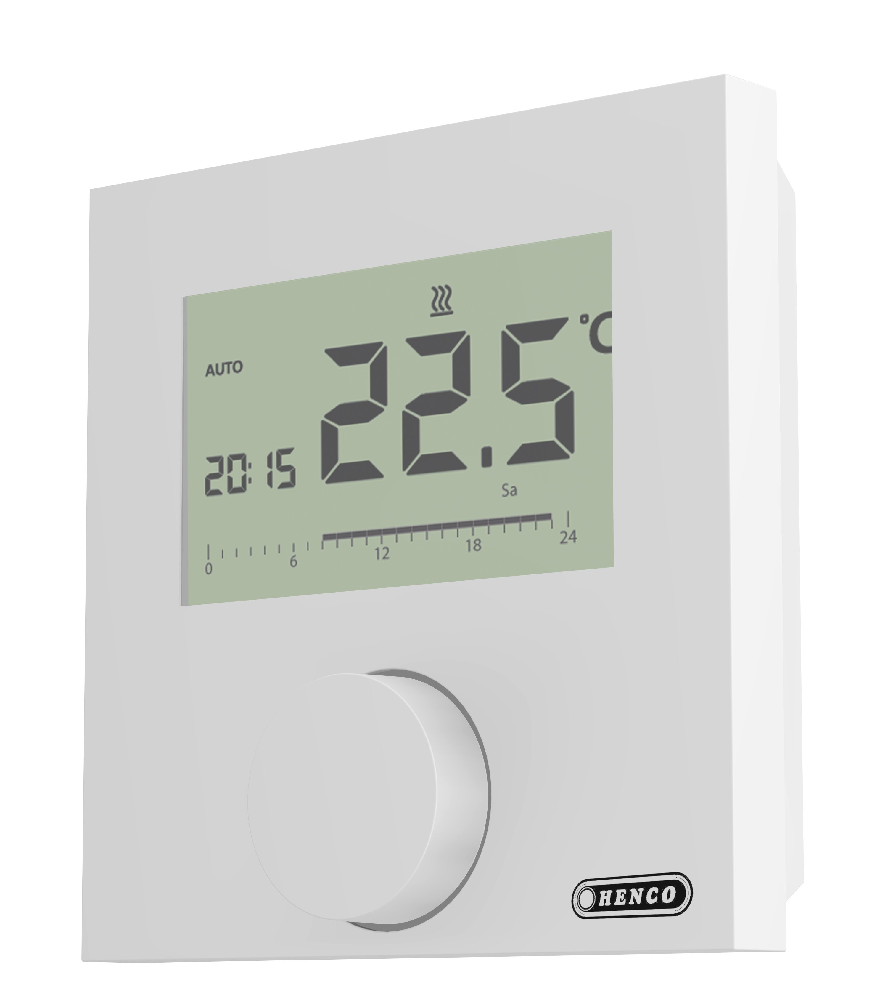 1 - Lattialämmitysputket ja -tarvikkeet Huonetermostaatti Henco Floor 230V digit. H+C