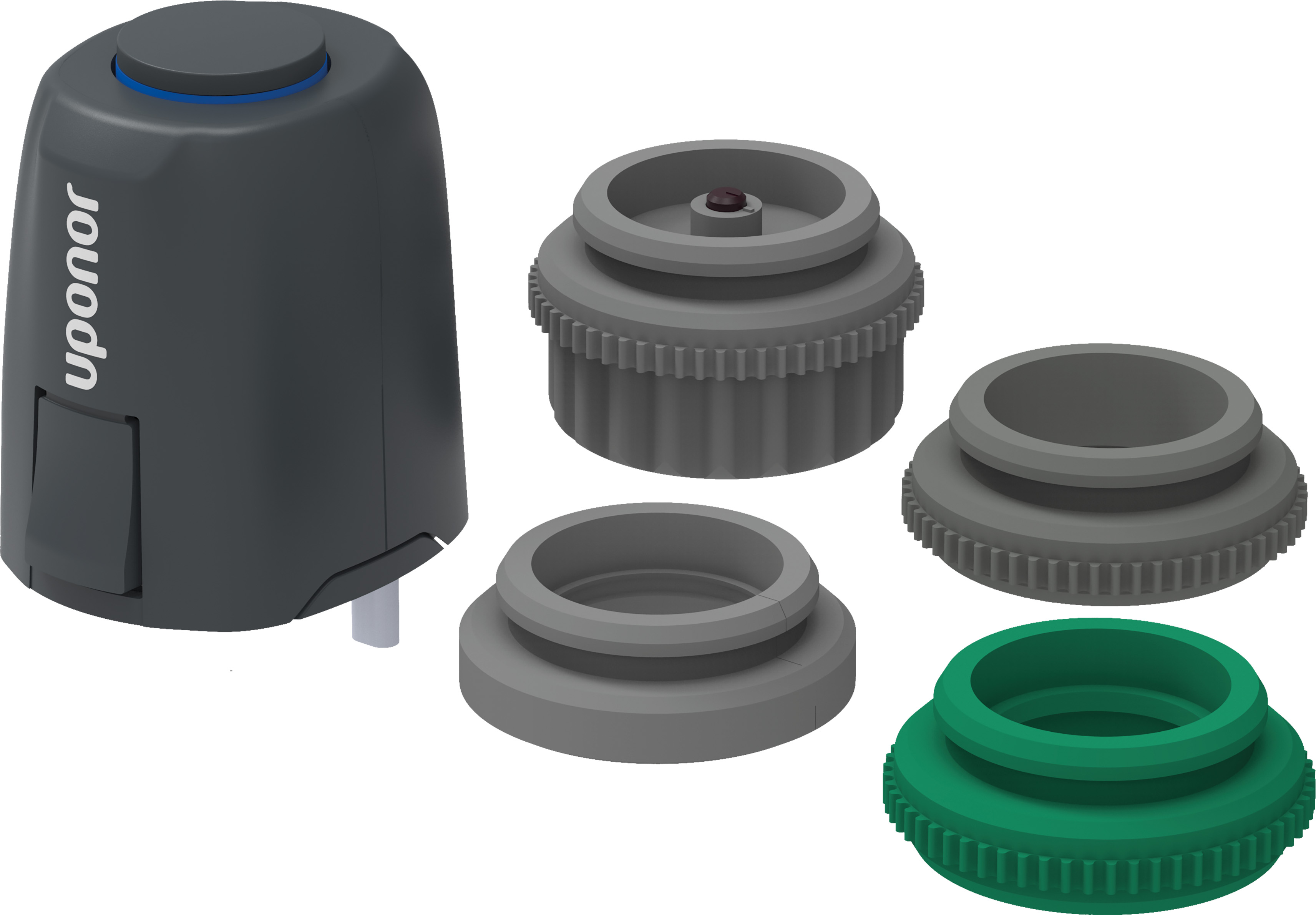 Lattialämmitysputket ja -tarvikkeet Toimilaite Vario Retrofit NC 24V IP54 50x50x83mm
