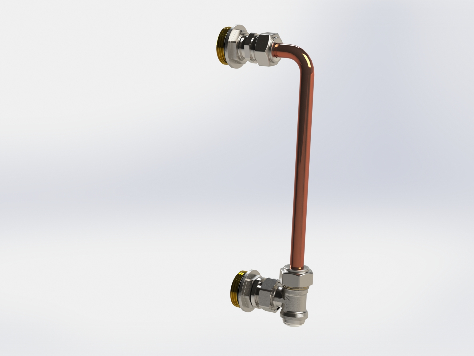 Lattialämmitysputket ja -tarvikkeet Ohitusputki jakotukille Purmo UFH 240mm PN6