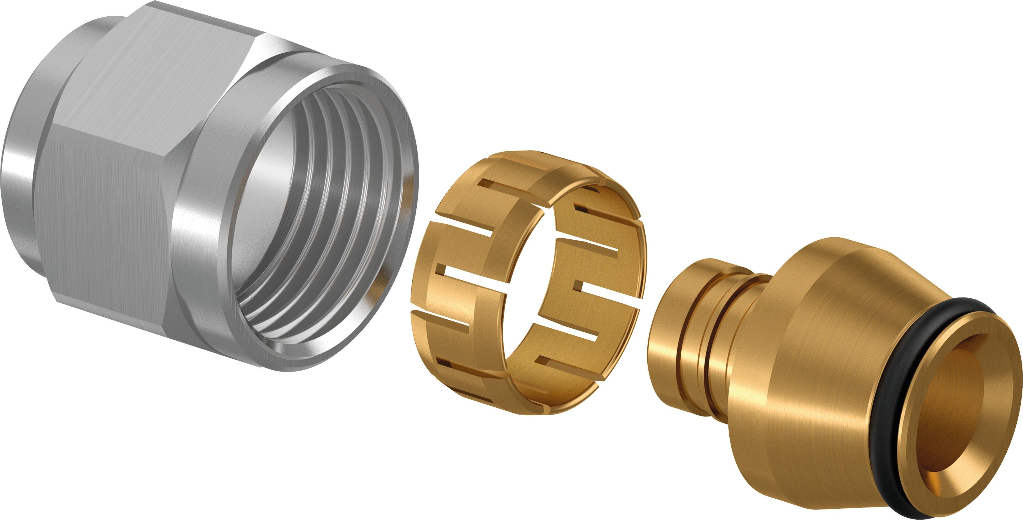 1 - Lattialämmitysputket ja -tarvikkeet Puserrusliitin FPL-X 16x2,2-G1/2" SK MS