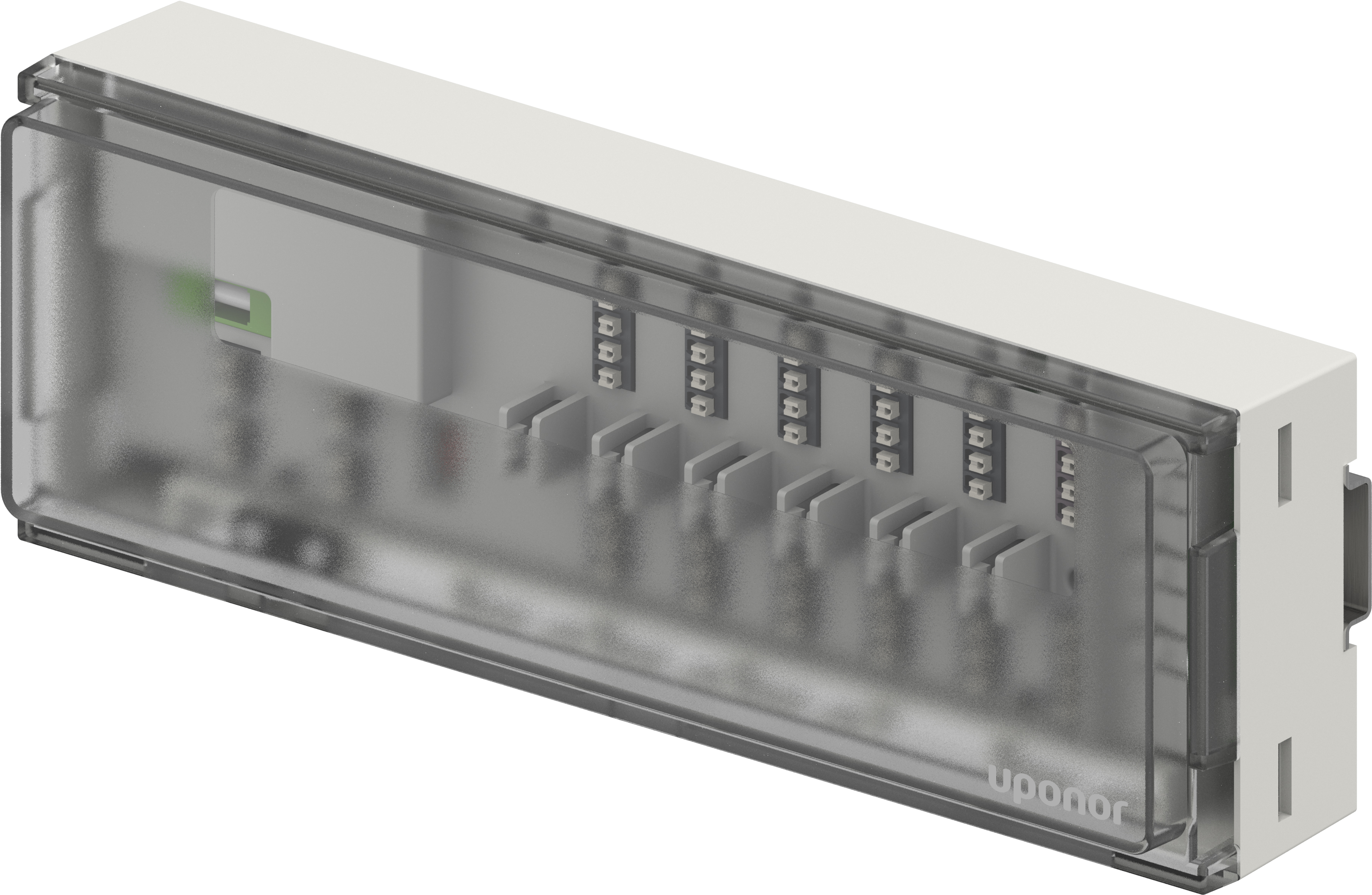 1 - Lattialämmitysputket ja -tarvikkeet Keskusyksikkö Uponor Base X-60 6X 230V 265x90x56mm