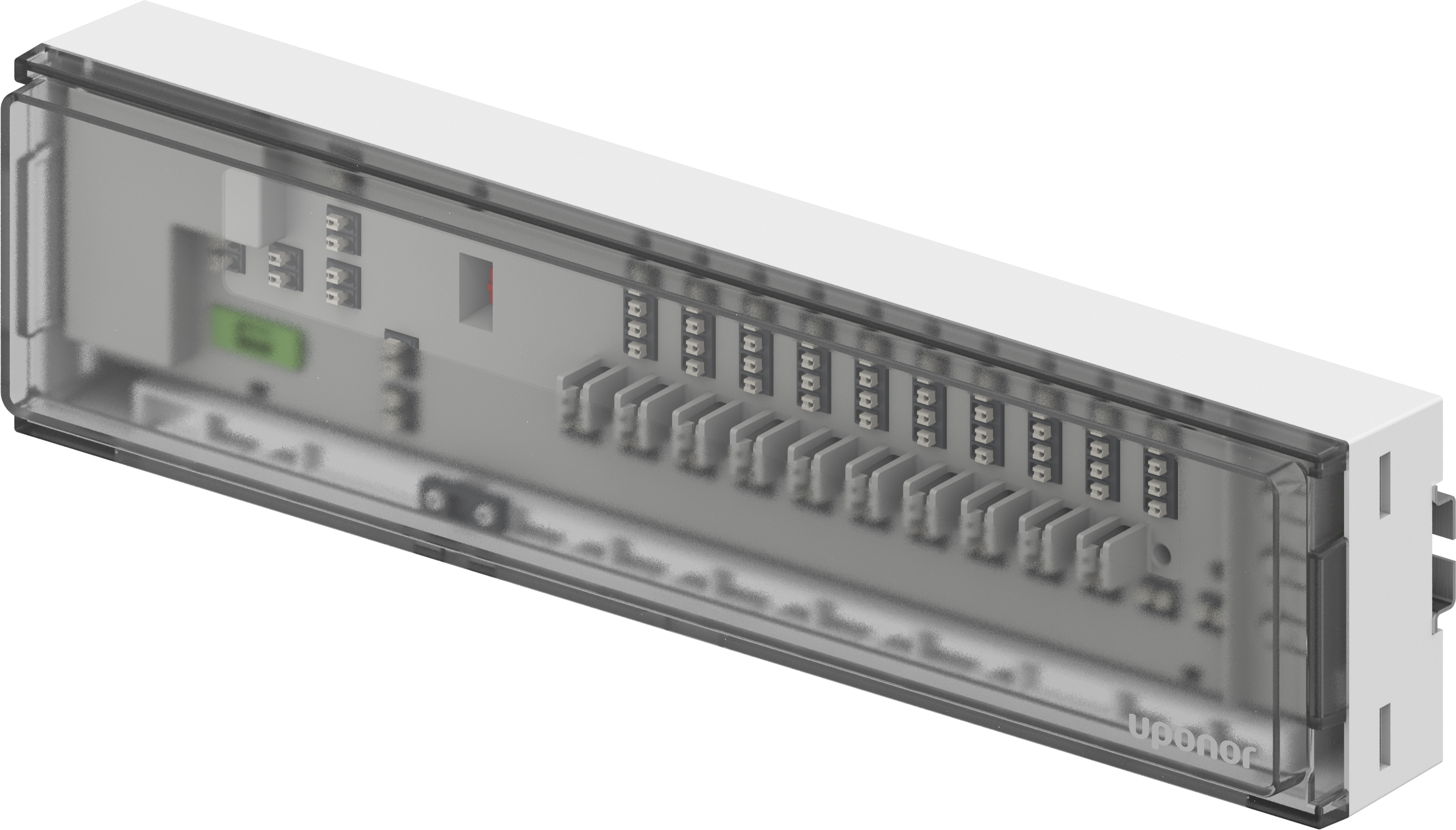 1 - Lattialämmitysputket ja -tarvikkeet Keskusyksikkö Uponor Base H/C X-80 10X 230V 365x90x56mm