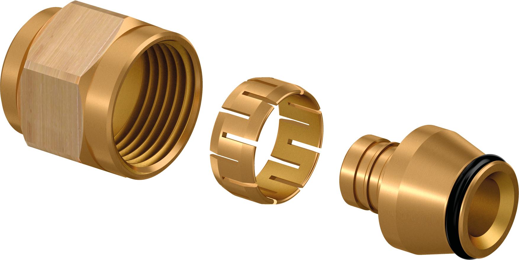 1 - Lattialämmitysputket ja -tarvikkeet Puserrusliitin FPL-X 16x2.0-G1/2" SK MS